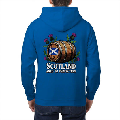 Scottish Zip Hoodie - Aged to Perfection Unisex Streetwear - Celtic Wolfwear