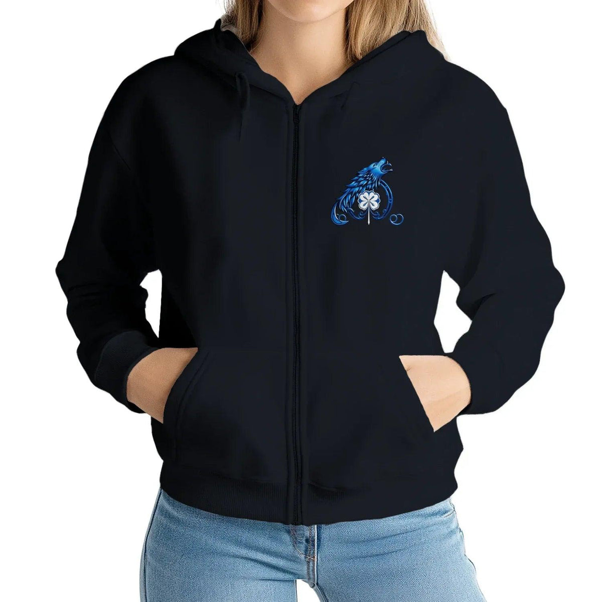 Scottish Zip Hoodie - Aged to Perfection Unisex Streetwear - Celtic Wolfwear