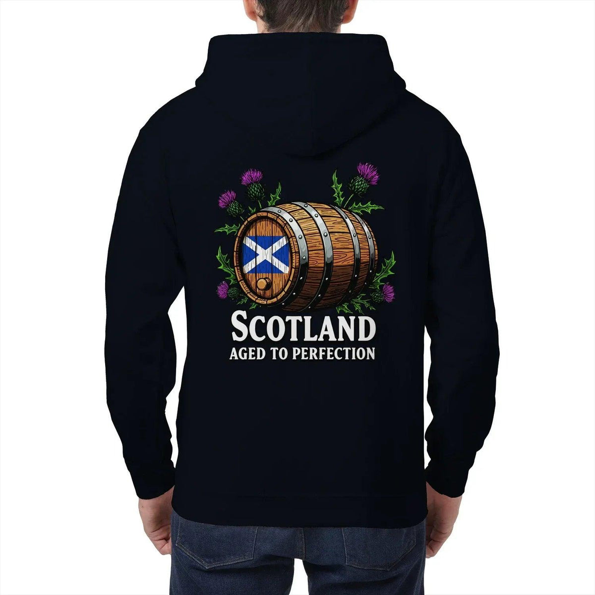 Scottish Zip Hoodie - Aged to Perfection Unisex Streetwear - Celtic Wolfwear