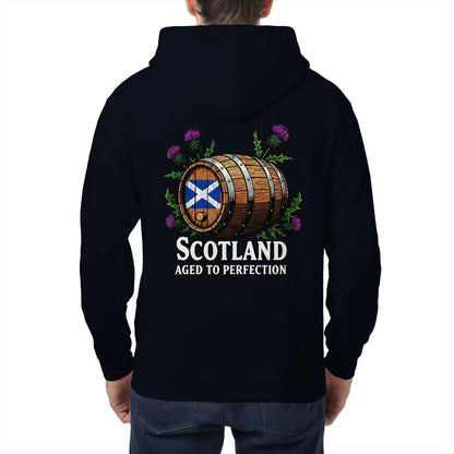Scottish Zip Hoodie - Aged to Perfection Unisex Streetwear - Celtic Wolfwear