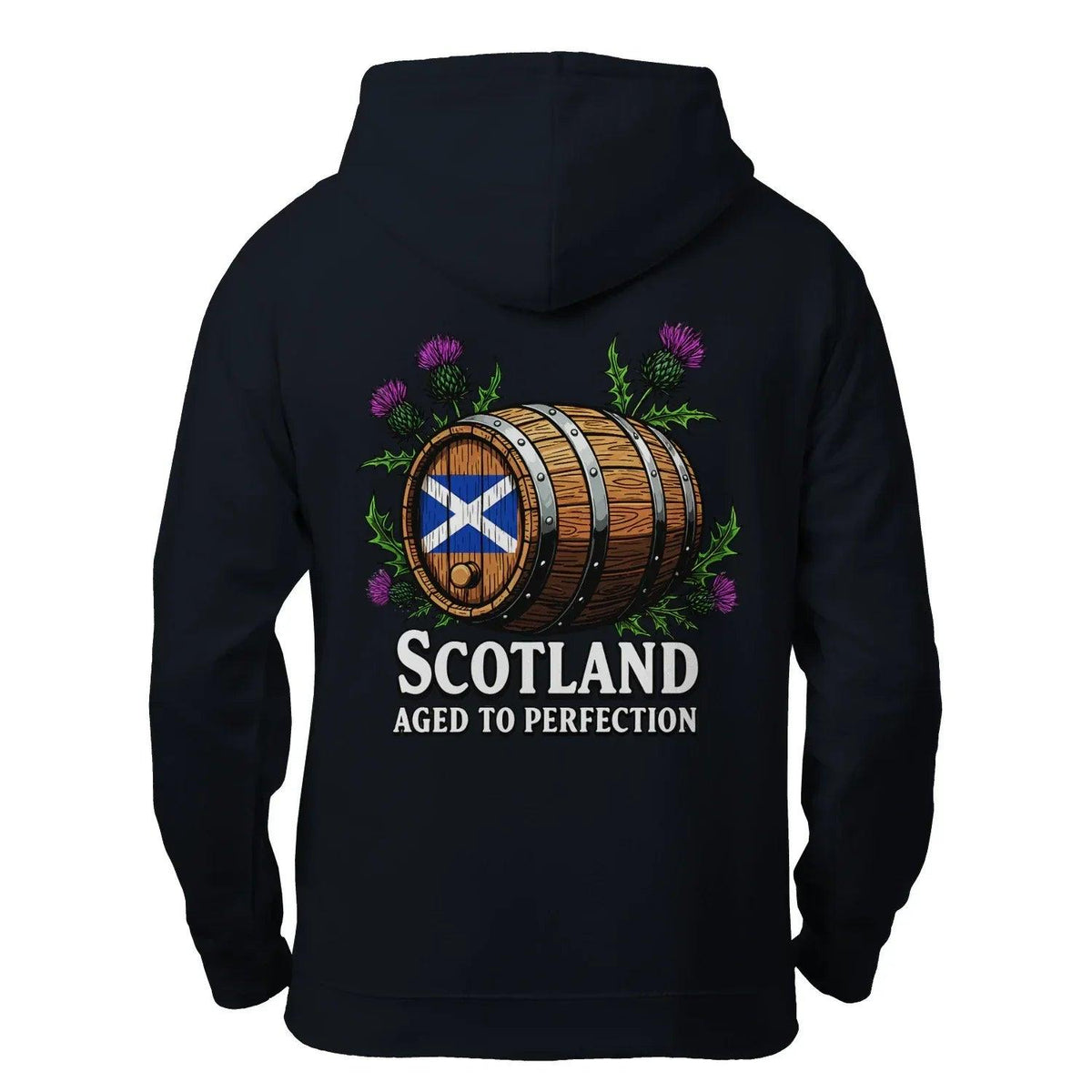 Scottish Zip Hoodie - Aged to Perfection Unisex Streetwear - Celtic Wolfwear