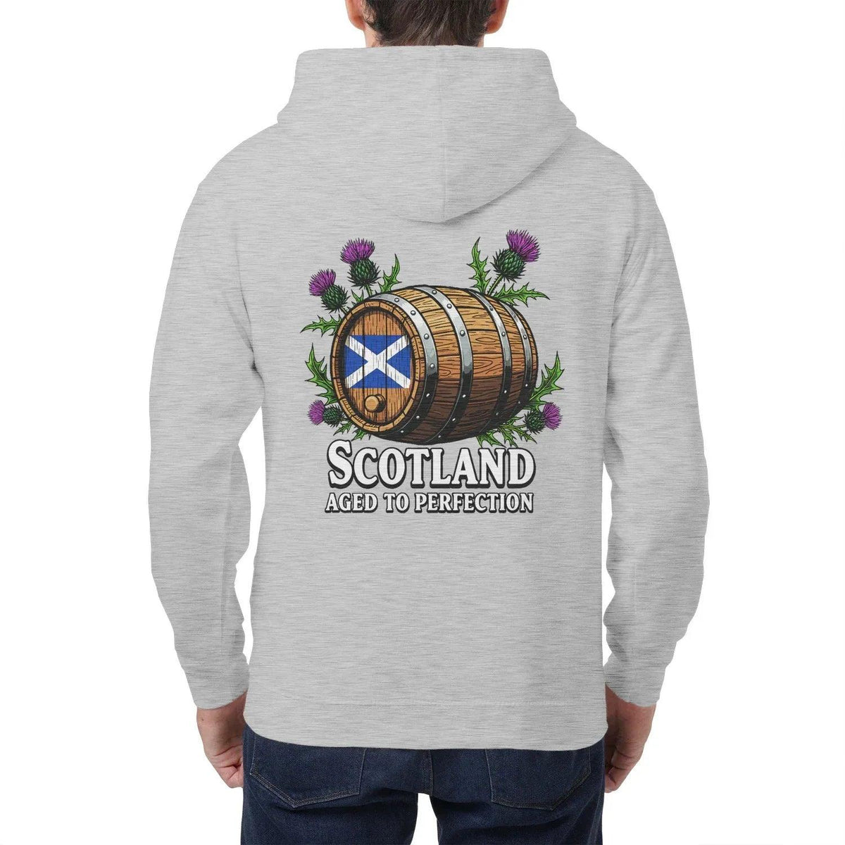 Scottish Zip Hoodie - Aged to Perfection Unisex Streetwear - Celtic Wolfwear