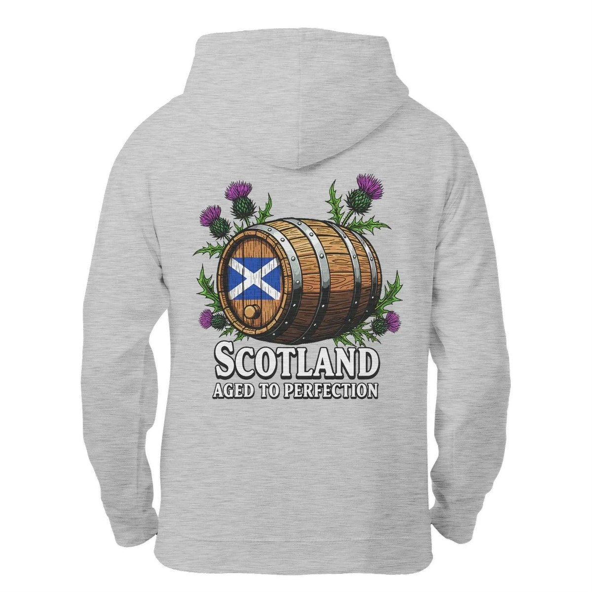 Scottish Zip Hoodie - Aged to Perfection Unisex Streetwear - Celtic Wolfwear