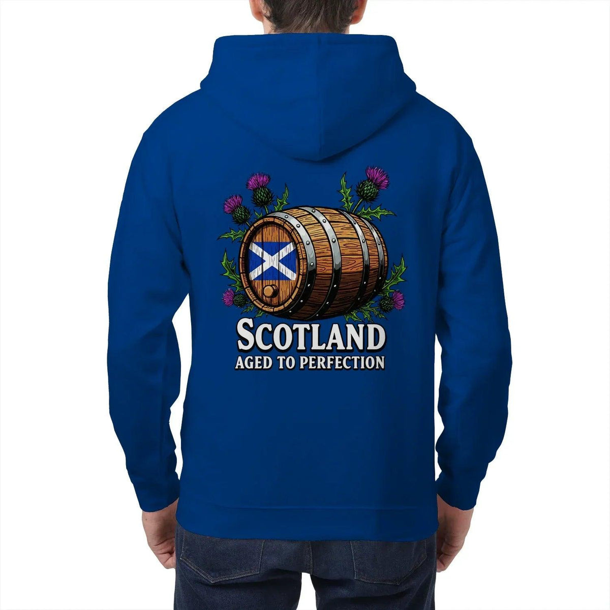 Scottish Zip Hoodie - Aged to Perfection Unisex Streetwear - Celtic Wolfwear