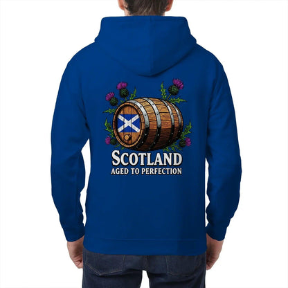 Scottish Zip Hoodie - Aged to Perfection Unisex Streetwear - Celtic Wolfwear