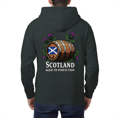 Scottish Zip Hoodie - Aged to Perfection Unisex Streetwear - Celtic Wolfwear