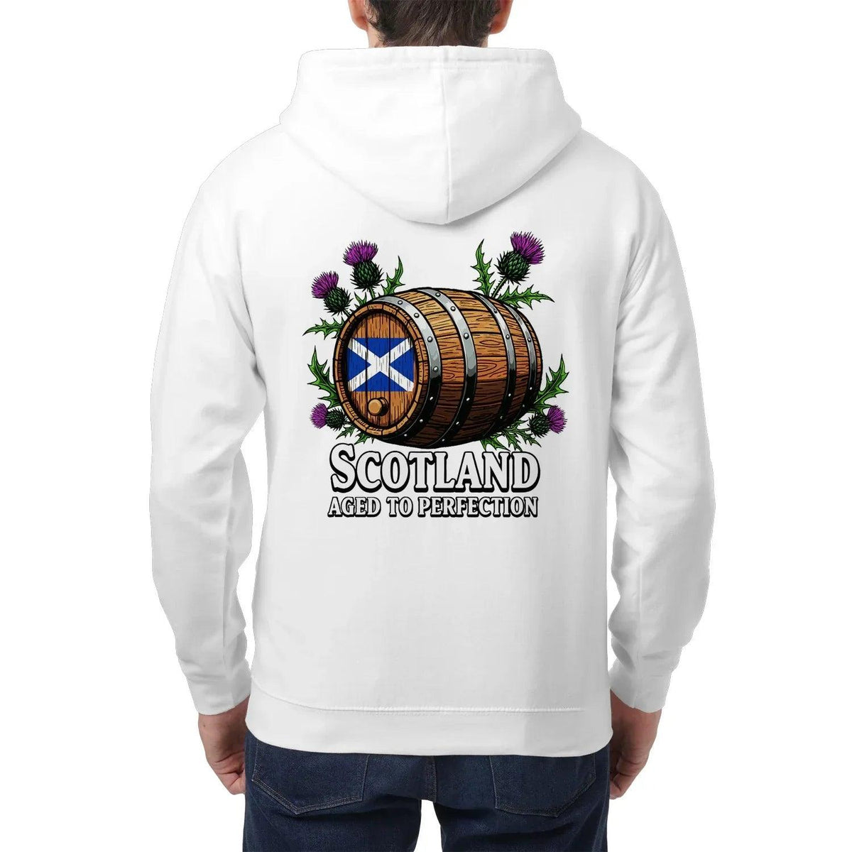 Scottish Zip Hoodie - Aged to Perfection Unisex Streetwear - Celtic Wolfwear
