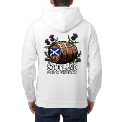 Scottish Zip Hoodie - Aged to Perfection Unisex Streetwear - Celtic Wolfwear