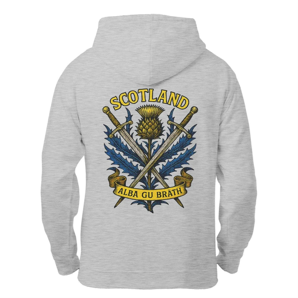 Scottish Zip Hoodie - Alba Gu Bràth Black Unisex Streetwear - Celtic Wolfwear