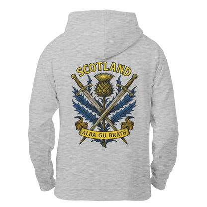 Scottish Zip Hoodie - Alba Gu Bràth Black Unisex Streetwear - Celtic Wolfwear
