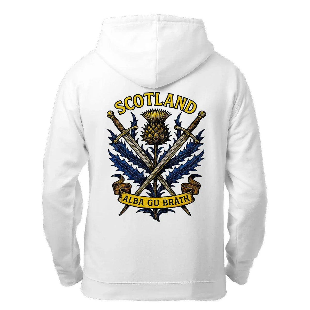 Scottish Zip Hoodie - Alba Gu Bràth Black Unisex Streetwear - Celtic Wolfwear