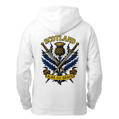 Scottish Zip Hoodie - Alba Gu Bràth Black Unisex Streetwear - Celtic Wolfwear