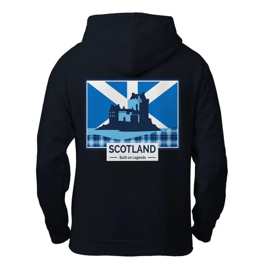 Scottish Zip Hoodie - Built on Legends Unisex Streetwear - Celtic Wolfwear