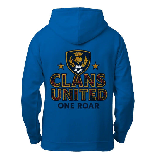 Scottish Zip Hoodie - Clans Utd, Unisex Matchday Wear - Celtic Wolfwear