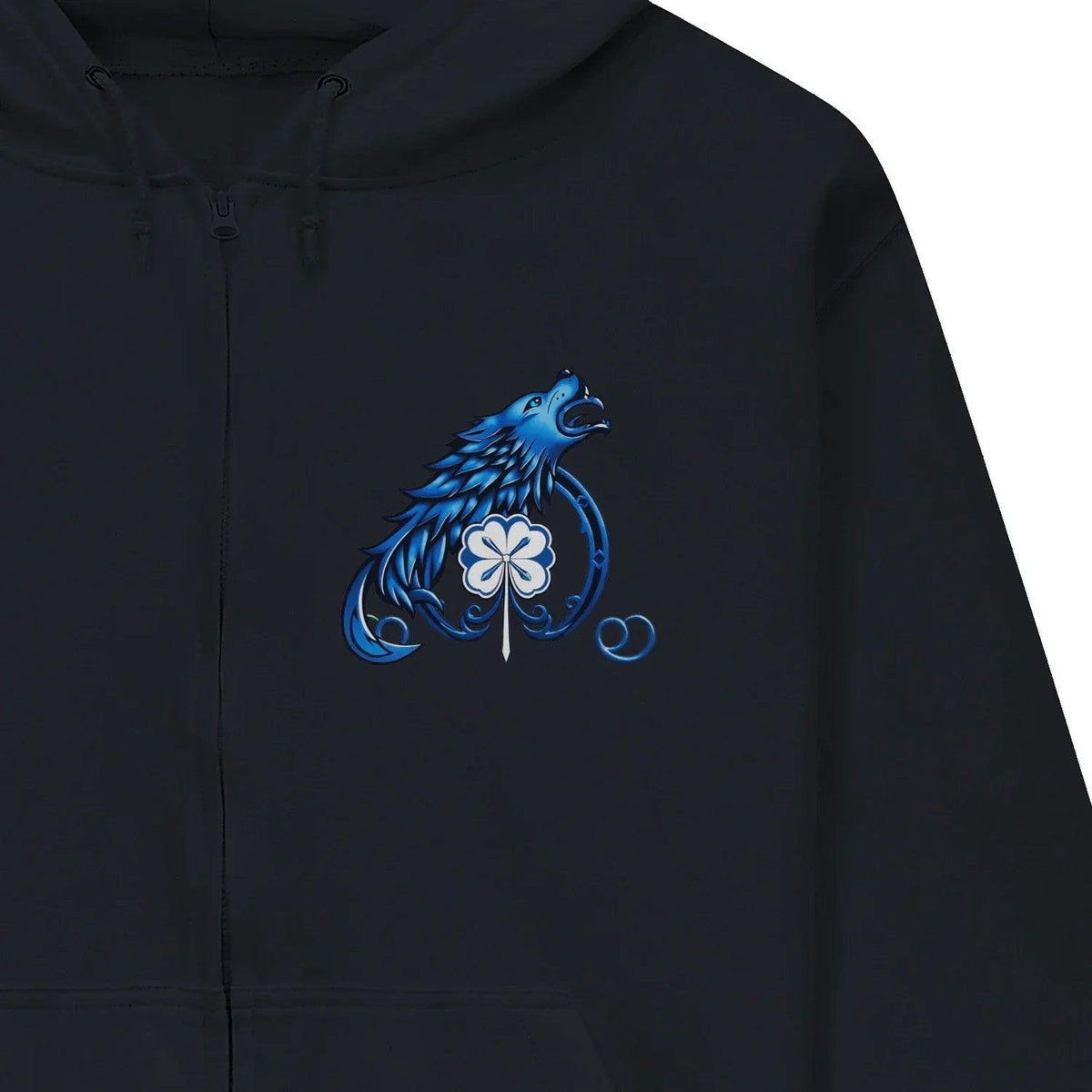 Scottish Zip Hoodie - Cross Heritage, Unisex Streetwear - Celtic Wolfwear