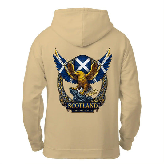 Scottish Zip Hoodie - Freedom and Fate Unisex Streetwear - Celtic Wolfwear