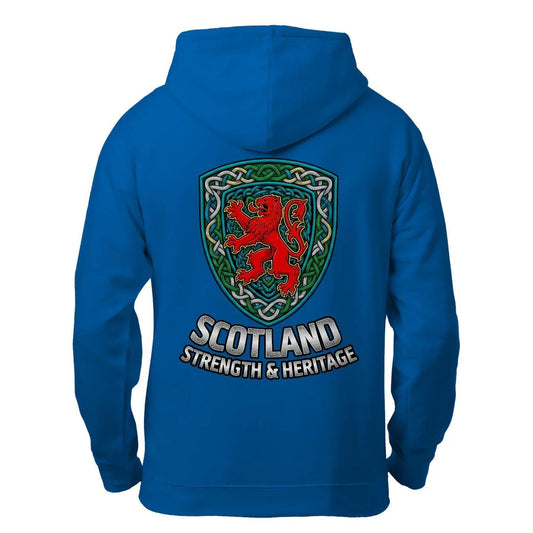 Scottish Zip Hoodie - Heritage Black, Unisex Streetwear - Celtic Wolfwear