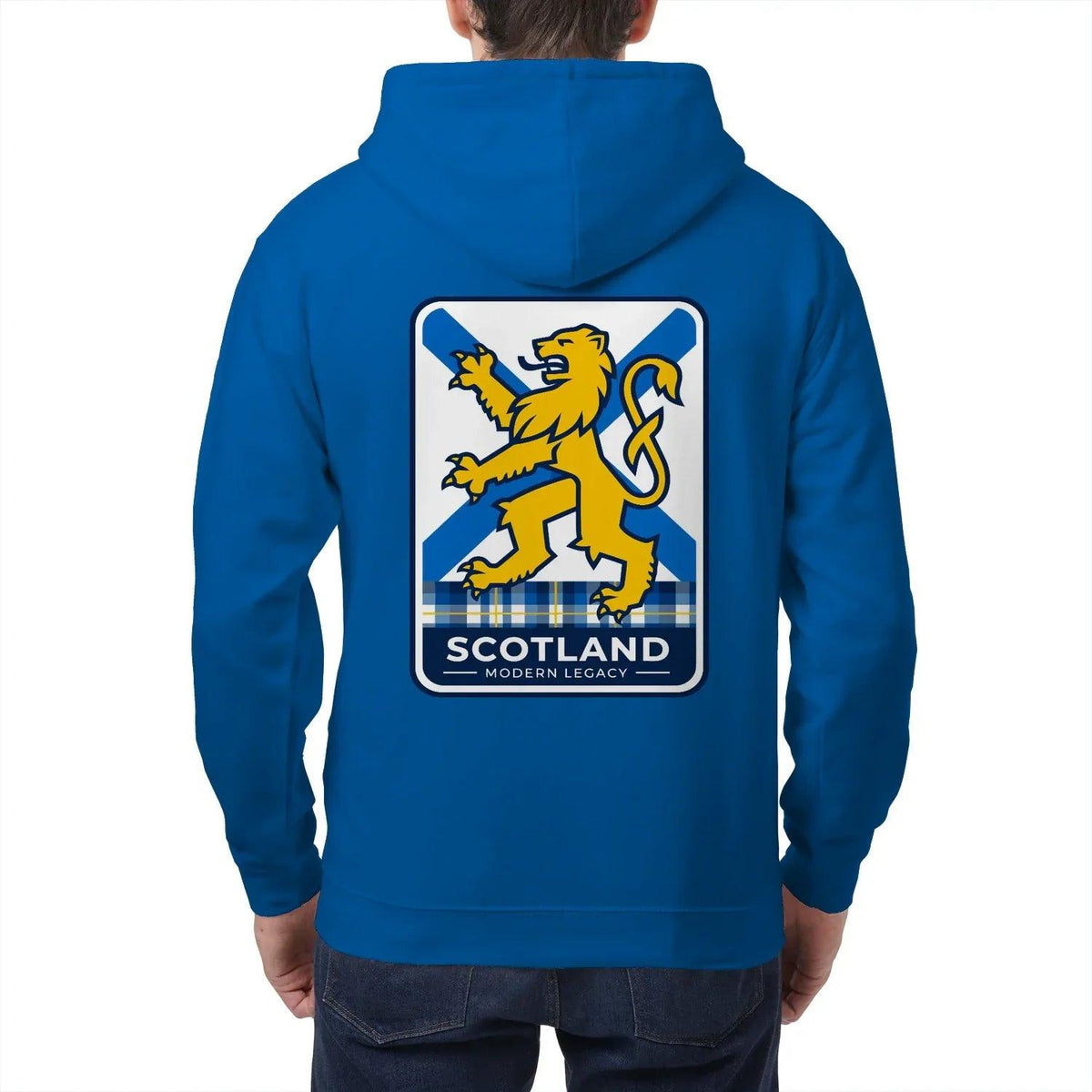 Scottish Zip Hoodie - Modern Legacy Heritage Streetwear - Celtic Wolfwear