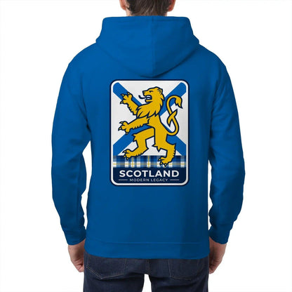 Scottish Zip Hoodie - Modern Legacy Heritage Streetwear - Celtic Wolfwear