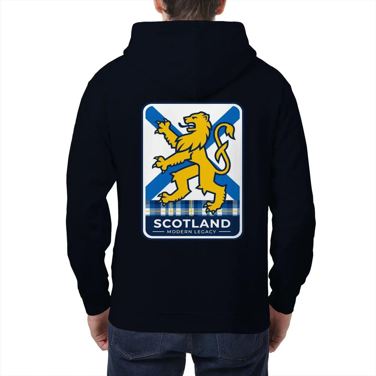 Scottish Zip Hoodie - Modern Legacy Heritage Streetwear - Celtic Wolfwear