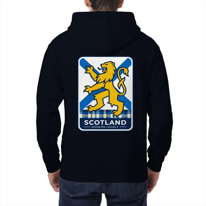 Scottish Zip Hoodie - Modern Legacy Heritage Streetwear - Celtic Wolfwear