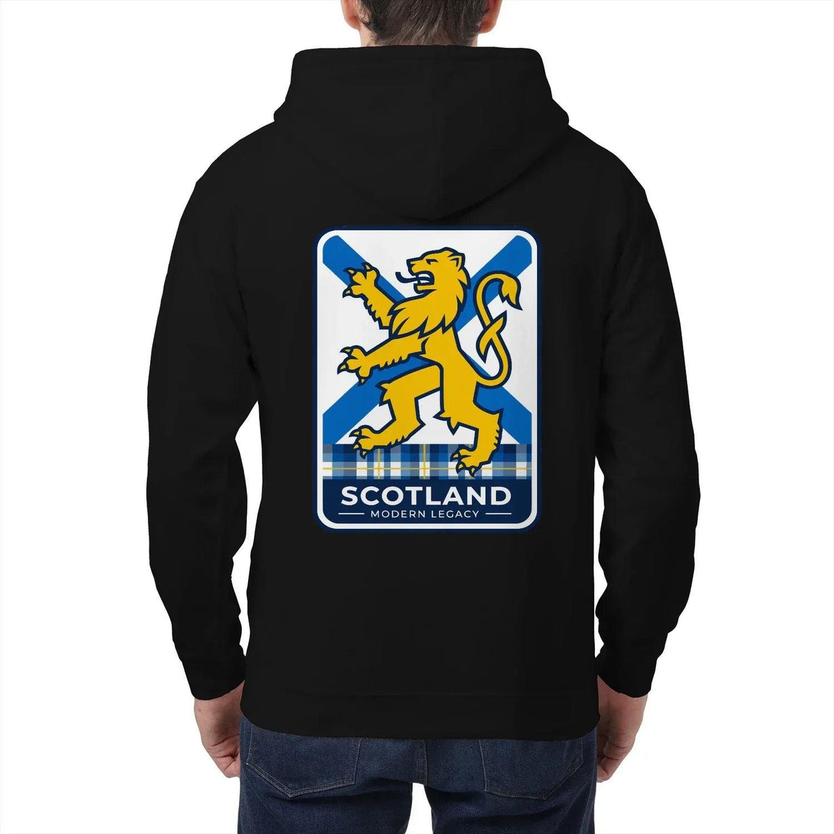 Scottish Zip Hoodie - Modern Legacy Heritage Streetwear - Celtic Wolfwear