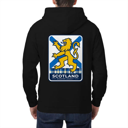 Scottish Zip Hoodie - Modern Legacy Heritage Streetwear - Celtic Wolfwear