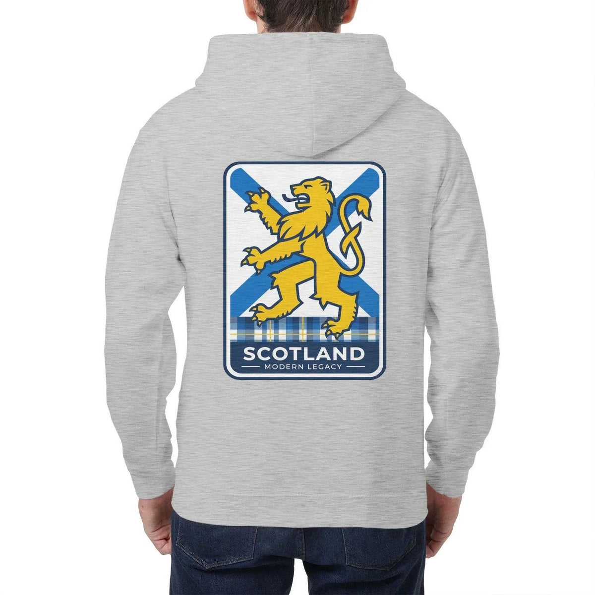 Scottish Zip Hoodie - Modern Legacy Heritage Streetwear - Celtic Wolfwear