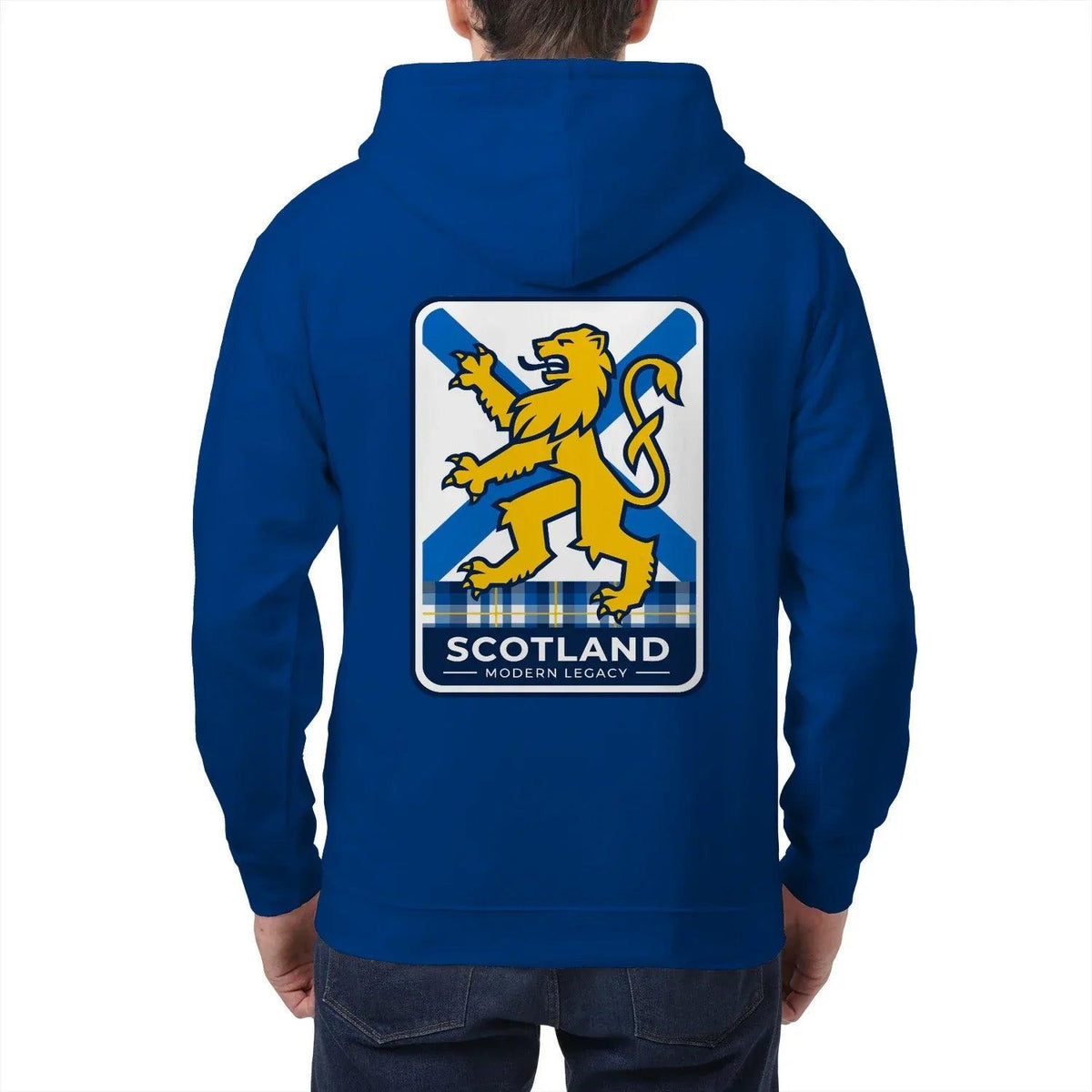 Scottish Zip Hoodie - Modern Legacy Heritage Streetwear - Celtic Wolfwear