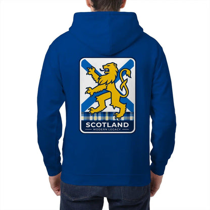 Scottish Zip Hoodie - Modern Legacy Heritage Streetwear - Celtic Wolfwear