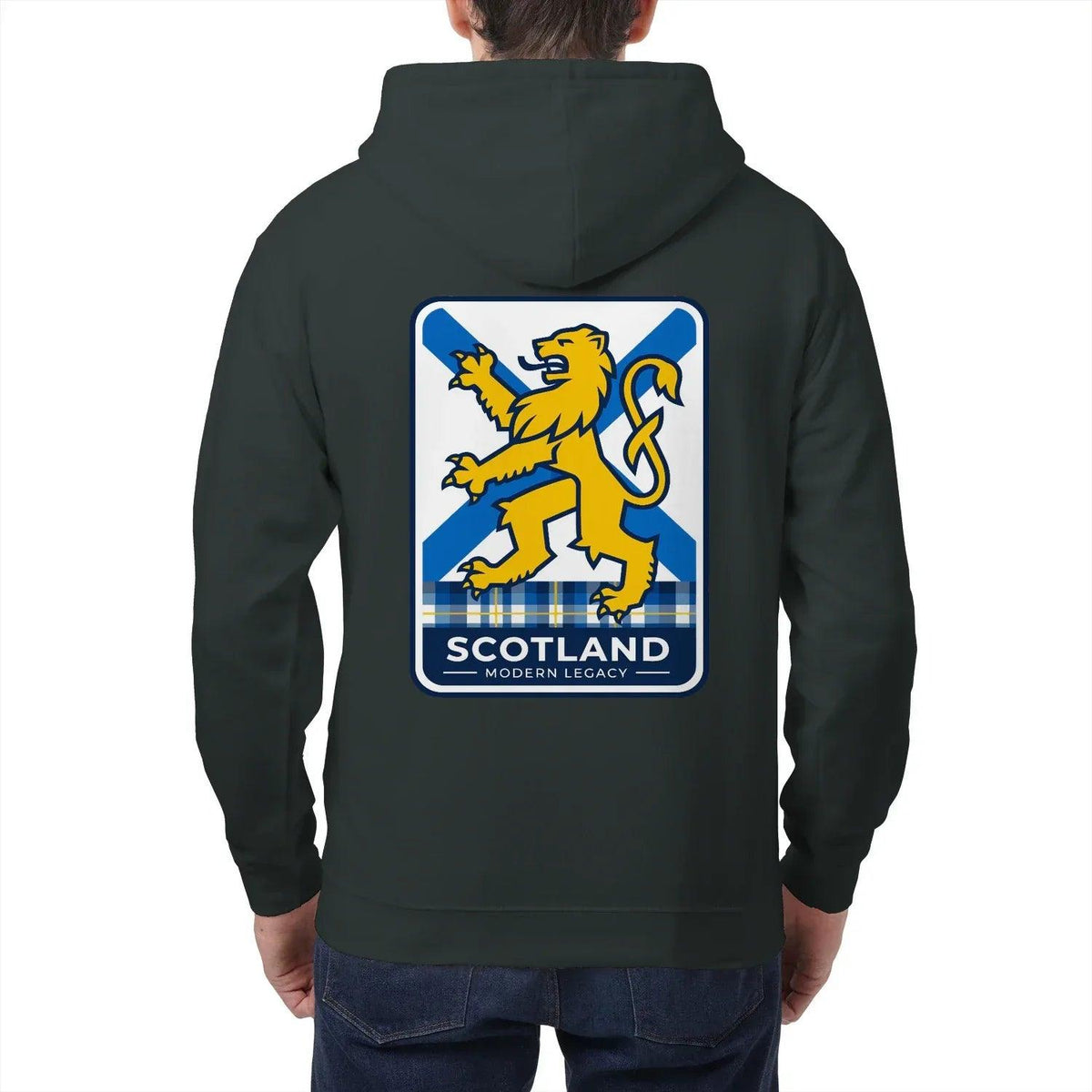 Scottish Zip Hoodie - Modern Legacy Heritage Streetwear - Celtic Wolfwear