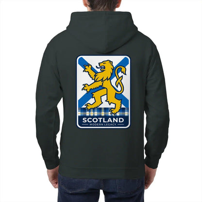 Scottish Zip Hoodie - Modern Legacy Heritage Streetwear - Celtic Wolfwear