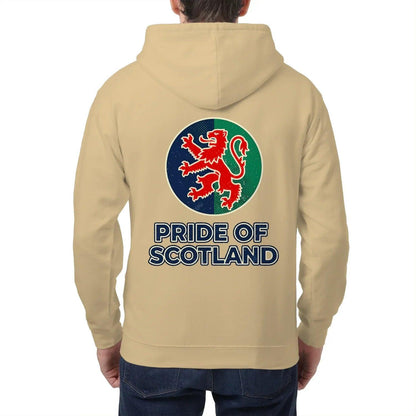 Scottish Zip Hoodie - Pride, Unisex Matchday Streetwear - Celtic Wolfwear