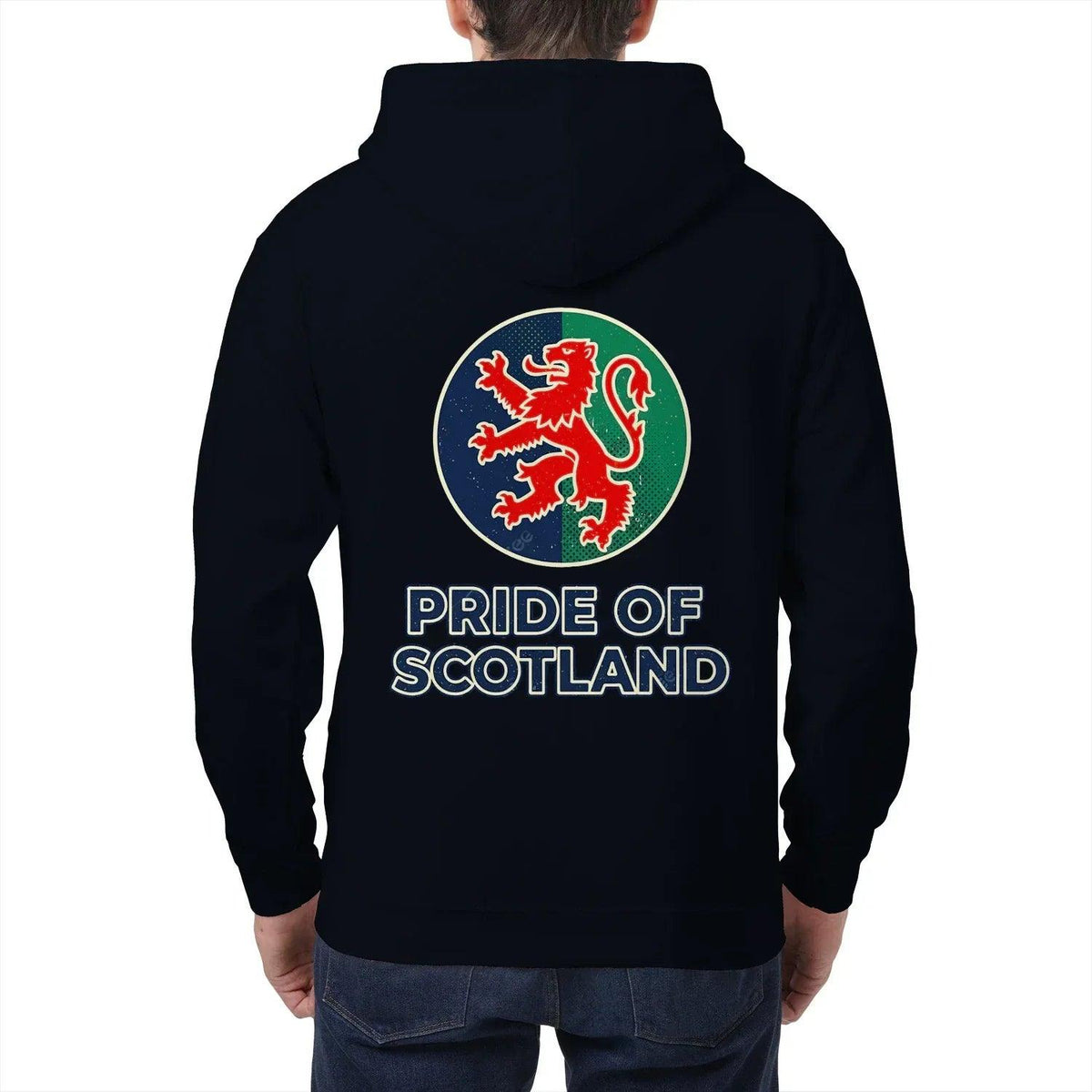 Scottish Zip Hoodie - Pride, Unisex Matchday Streetwear - Celtic Wolfwear