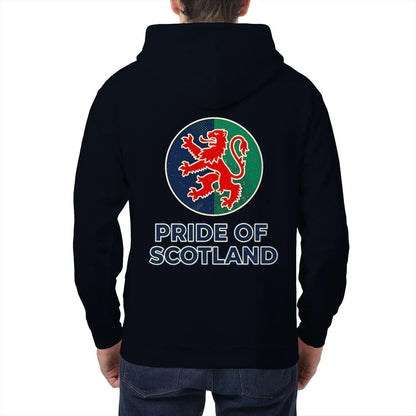 Scottish Zip Hoodie - Pride, Unisex Matchday Streetwear - Celtic Wolfwear