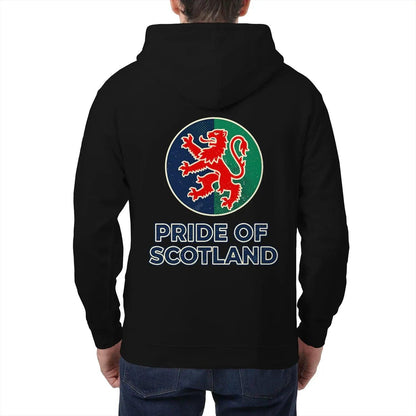 Scottish Zip Hoodie - Pride, Unisex Matchday Streetwear - Celtic Wolfwear