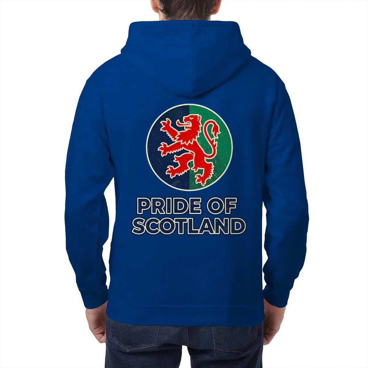 Scottish Zip Hoodie - Pride, Unisex Matchday Streetwear - Celtic Wolfwear