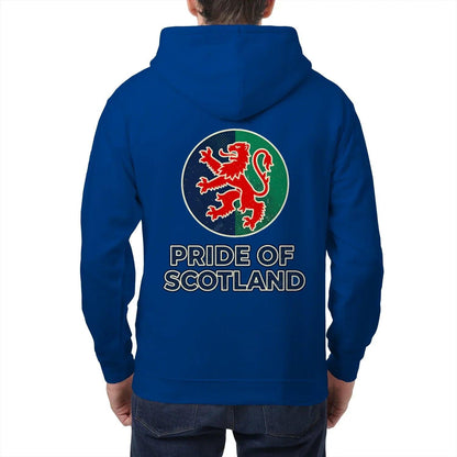Scottish Zip Hoodie - Pride, Unisex Matchday Streetwear - Celtic Wolfwear