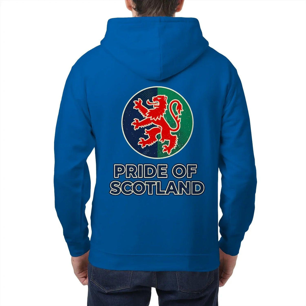 Scottish Zip Hoodie - Pride, Unisex Matchday Streetwear - Celtic Wolfwear