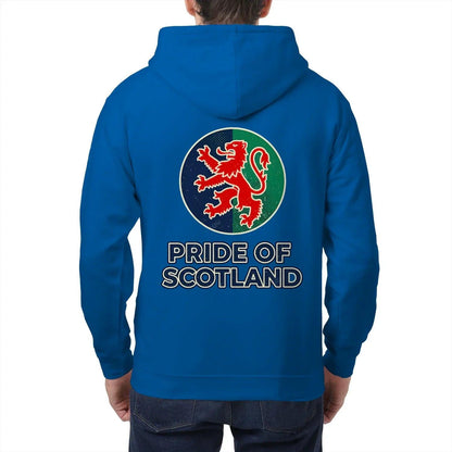 Scottish Zip Hoodie - Pride, Unisex Matchday Streetwear - Celtic Wolfwear