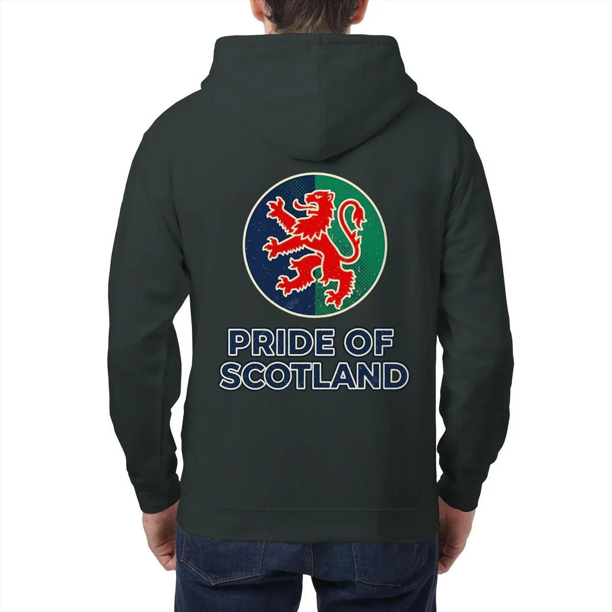 Scottish Zip Hoodie - Pride, Unisex Matchday Streetwear - Celtic Wolfwear