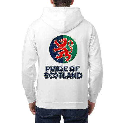 Scottish Zip Hoodie - Pride, Unisex Matchday Streetwear - Celtic Wolfwear