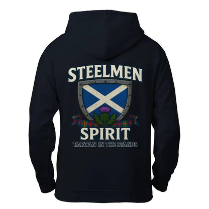 Scottish Zip Hoodie - Steelmen Spirit Tartan, Unisex - Celtic Wolfwear