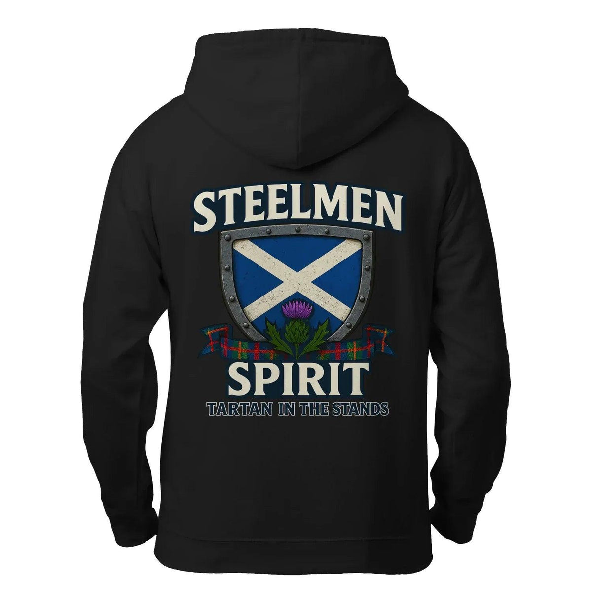 Scottish Zip Hoodie - Steelmen Spirit Tartan, Unisex - Celtic Wolfwear