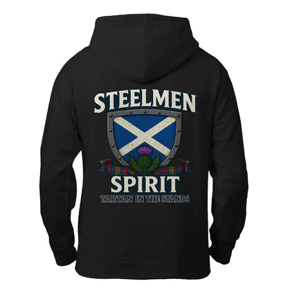 Scottish Zip Hoodie - Steelmen Spirit Tartan, Unisex - Celtic Wolfwear