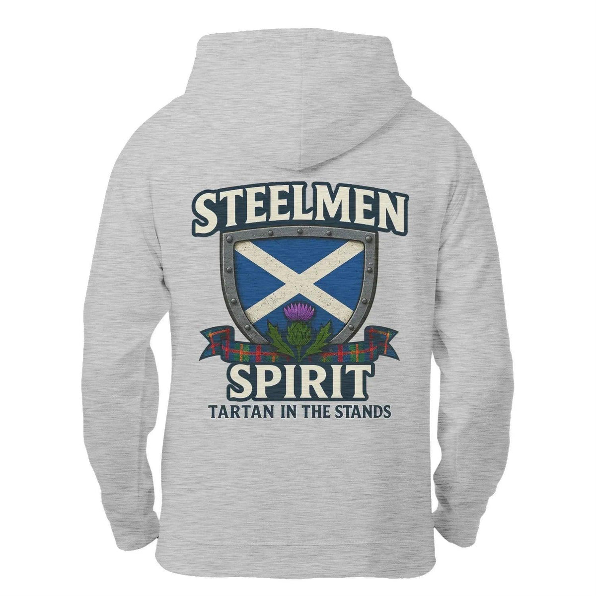 Scottish Zip Hoodie - Steelmen Spirit Tartan, Unisex - Celtic Wolfwear
