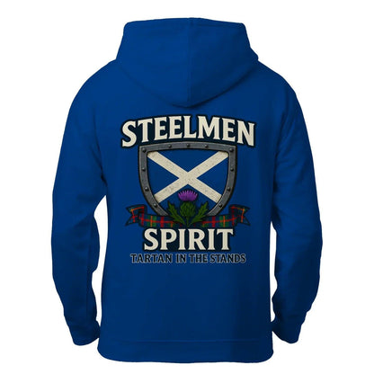 Scottish Zip Hoodie - Steelmen Spirit Tartan, Unisex - Celtic Wolfwear