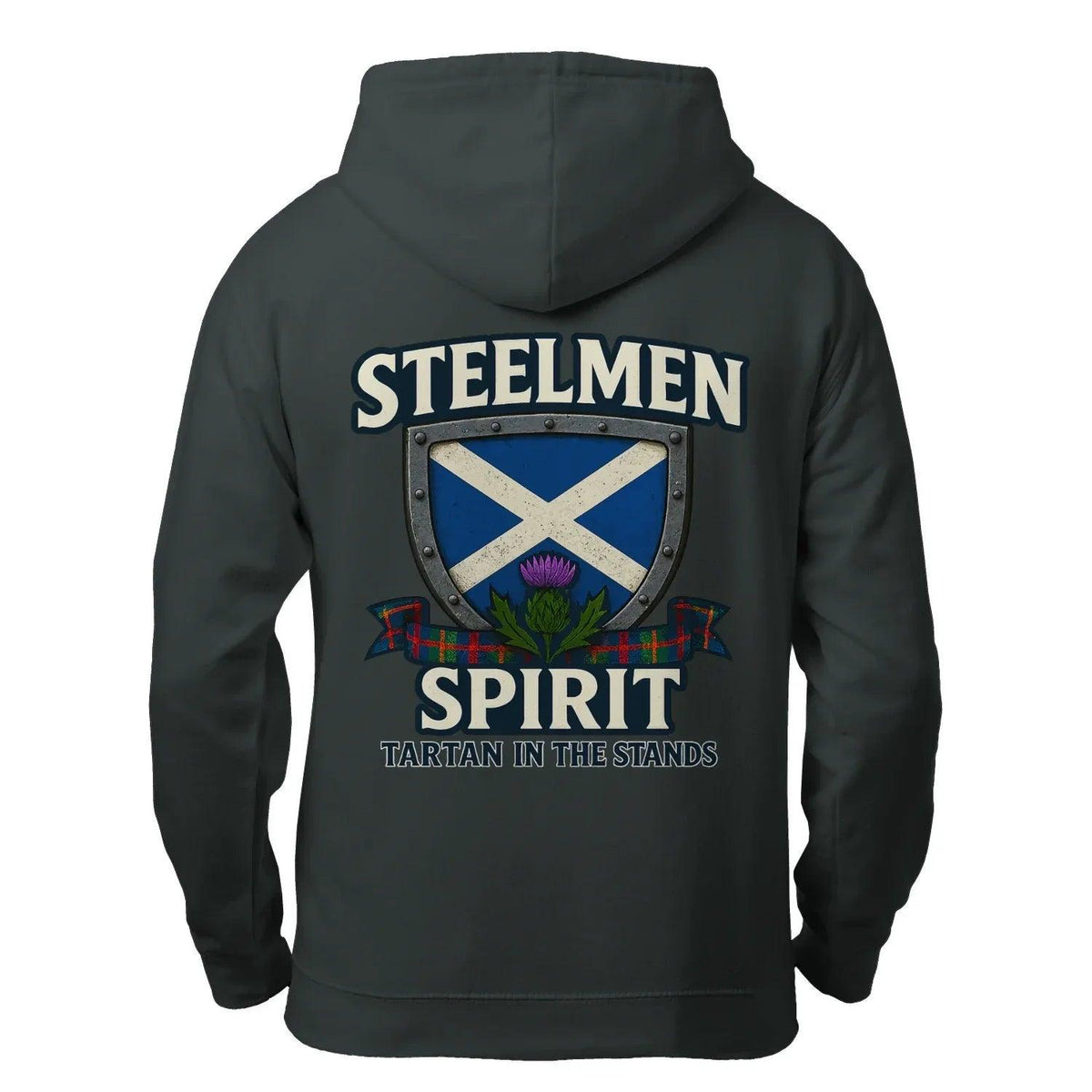 Scottish Zip Hoodie - Steelmen Spirit Tartan, Unisex - Celtic Wolfwear