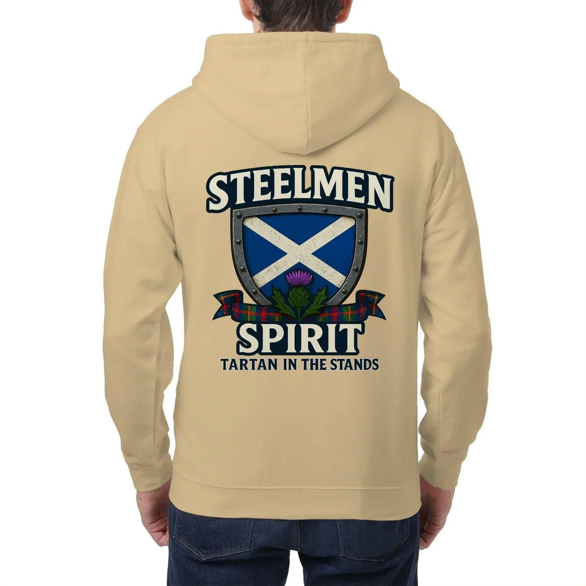 Scottish Zip Hoodie - Steelmen Spirit Tartan, Unisex - Celtic Wolfwear