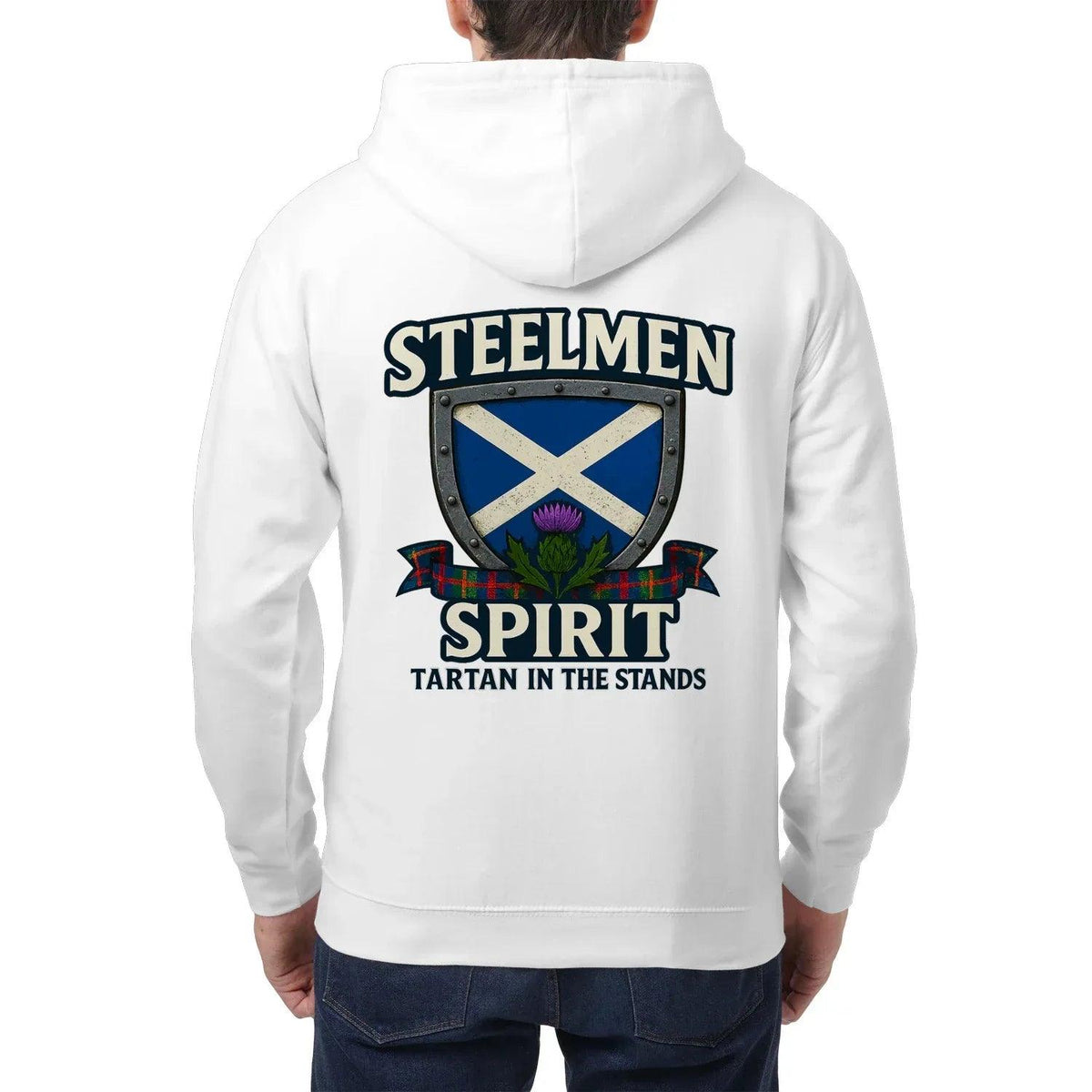 Scottish Zip Hoodie - Steelmen Spirit Tartan, Unisex - Celtic Wolfwear